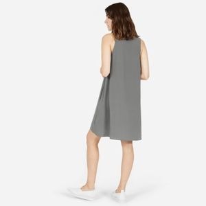 Everlane Grey Silk Tank Dress